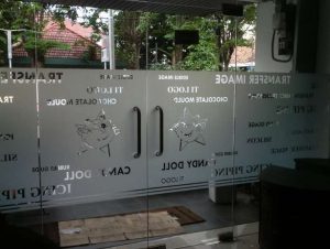 sticker sandblast percetakan stiker semarang