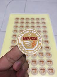 stiker chromo | percetakan stiker label kemasan