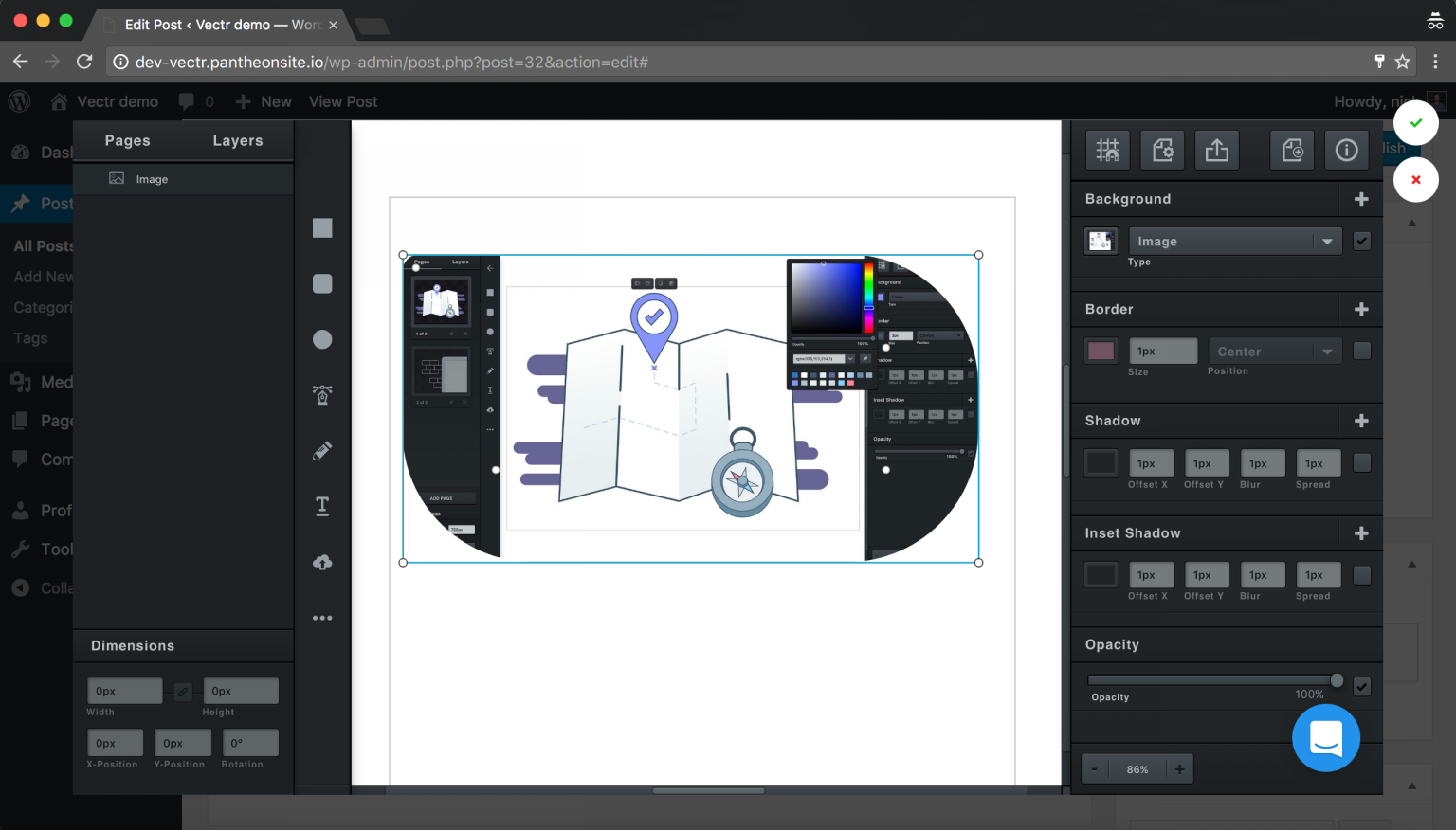 Embed editor
