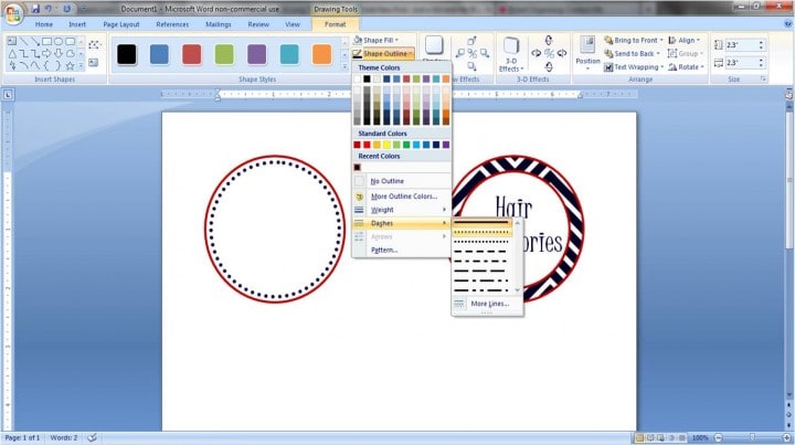 Membuat Desain Stiker Label Dengan Microsoft Word Begini Caranya