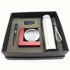 paket gift set jam meja promosi