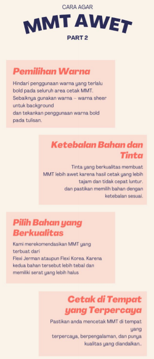 Cara Menjaga spanduk MMT Lebih Awet