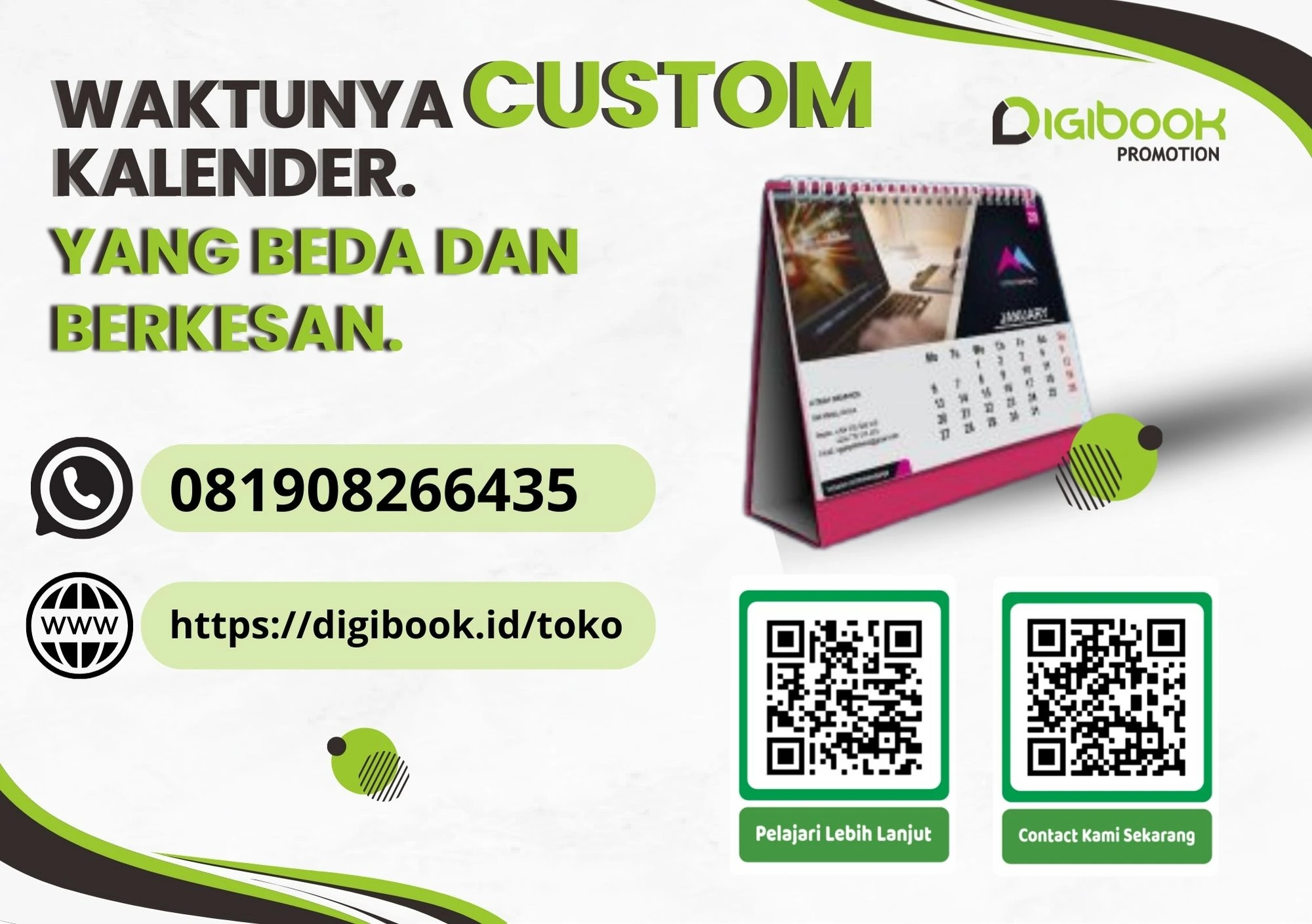 Cetak Kalender Custom Perusahaan 2026
