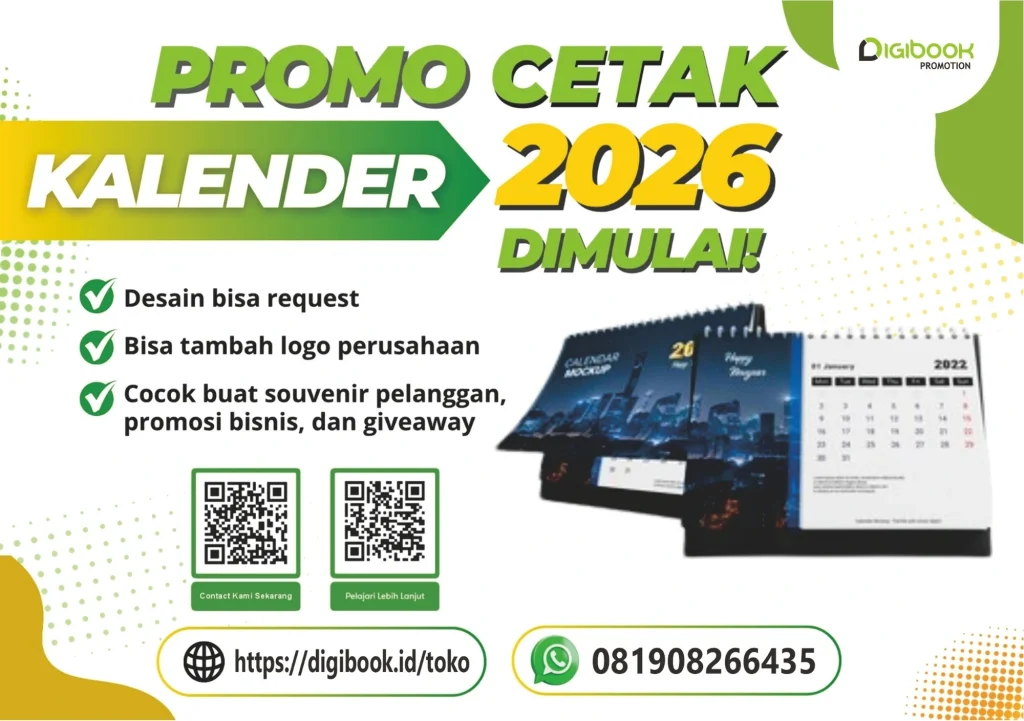 Cetak Kalender Custom Perusahaan 2026