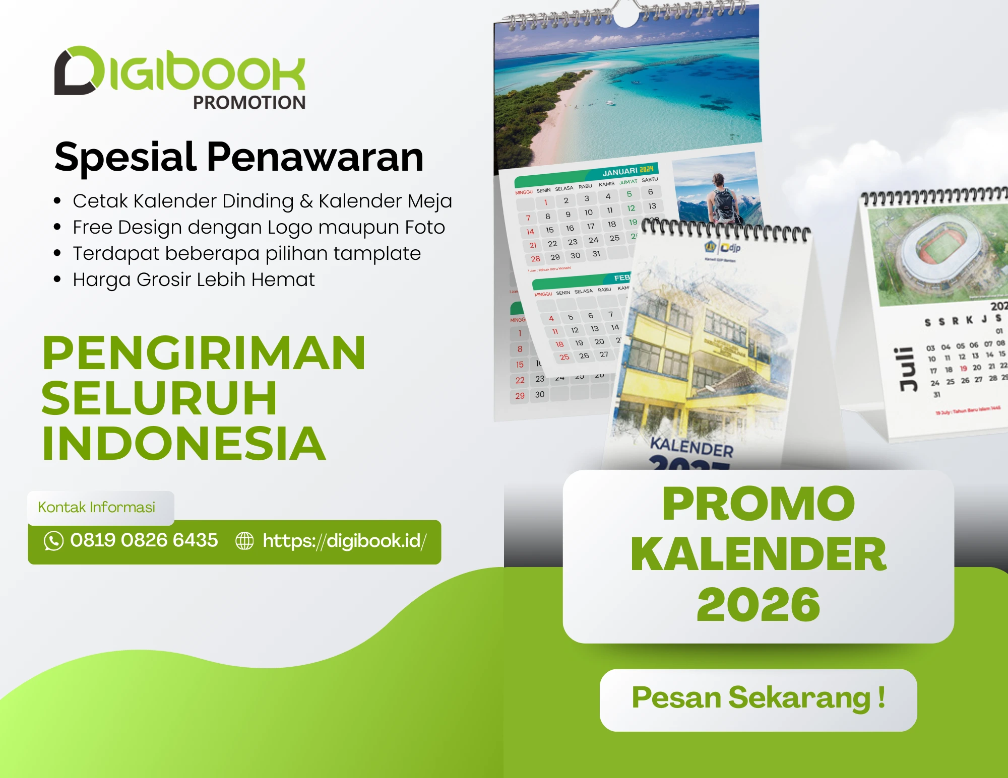 Vendor cetak kalender 2026 Bandung