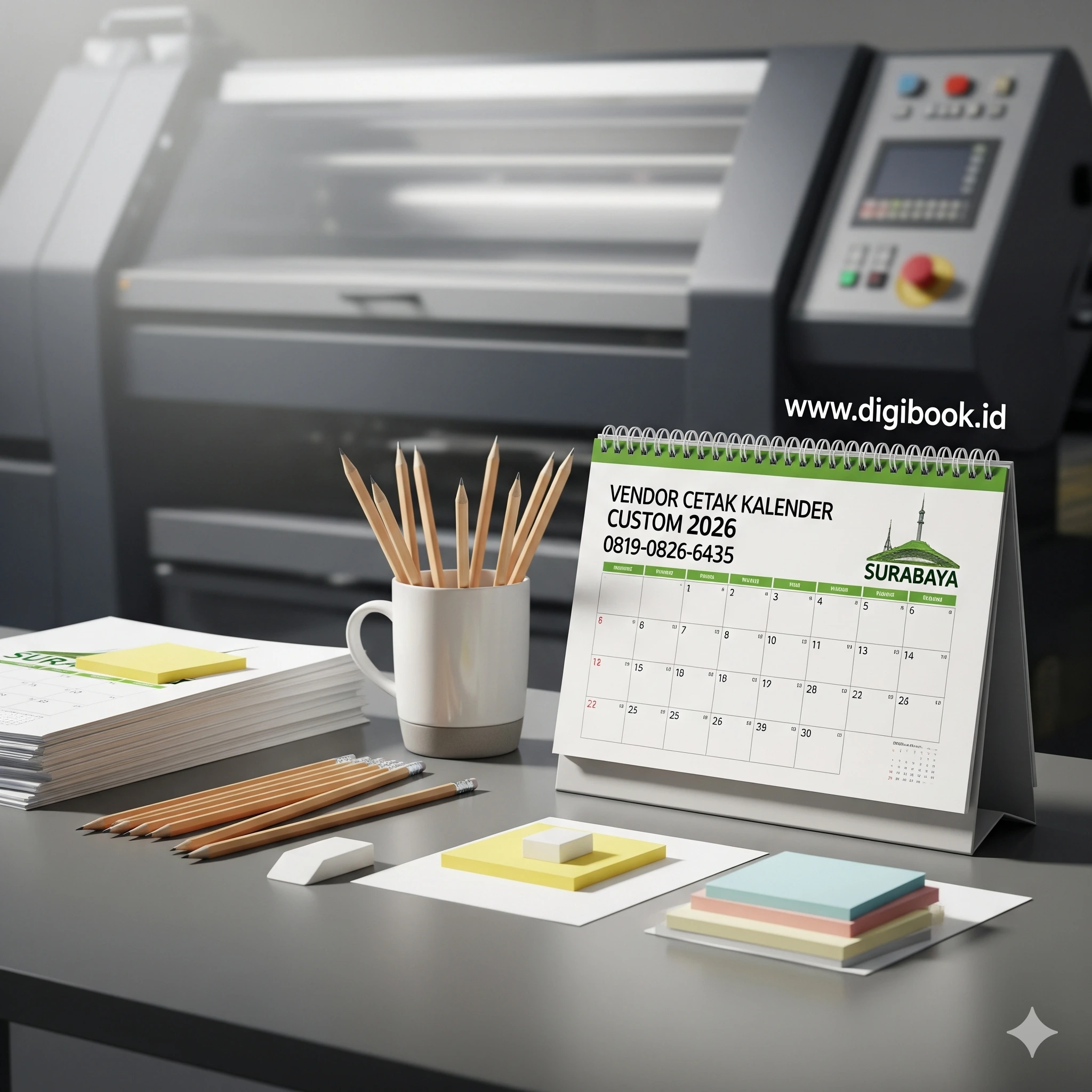 cetak kalender custom 2026 surabaya