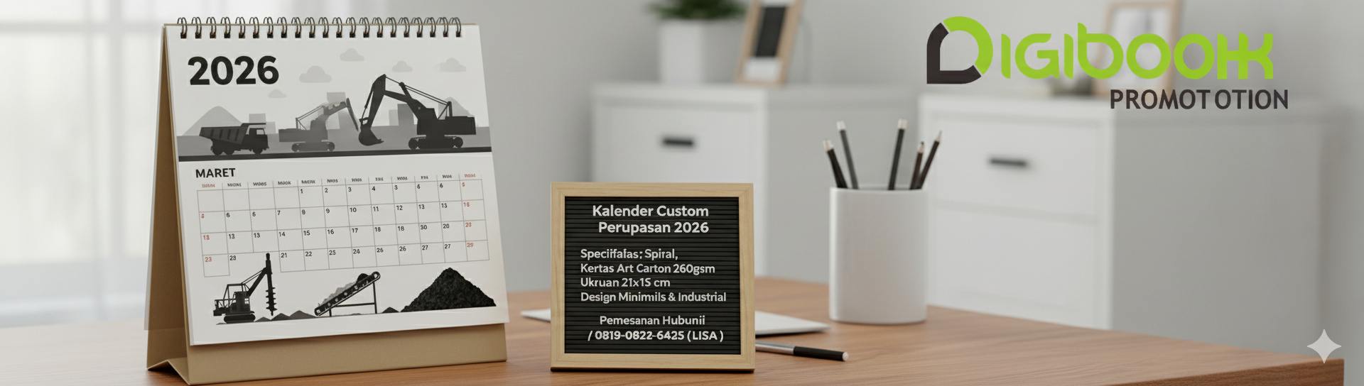 Vendor Cetak Kalender Promosi Perusahaan 2026