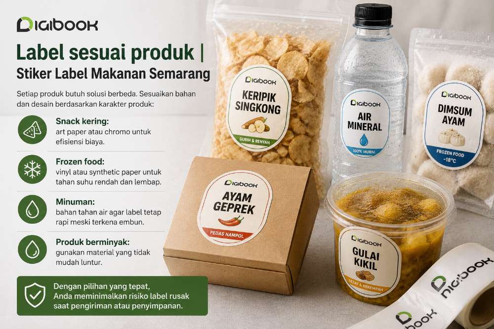 Label snack custom untuk kemasan produk