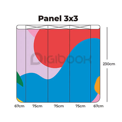 Backdrop Portable Display 3x3m 1 Digibook Promotion