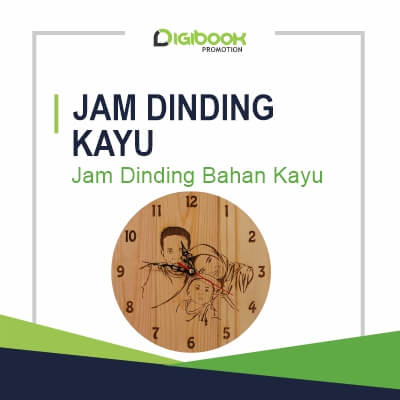 Produk Jam Dinding Kayu Digibook Promotion